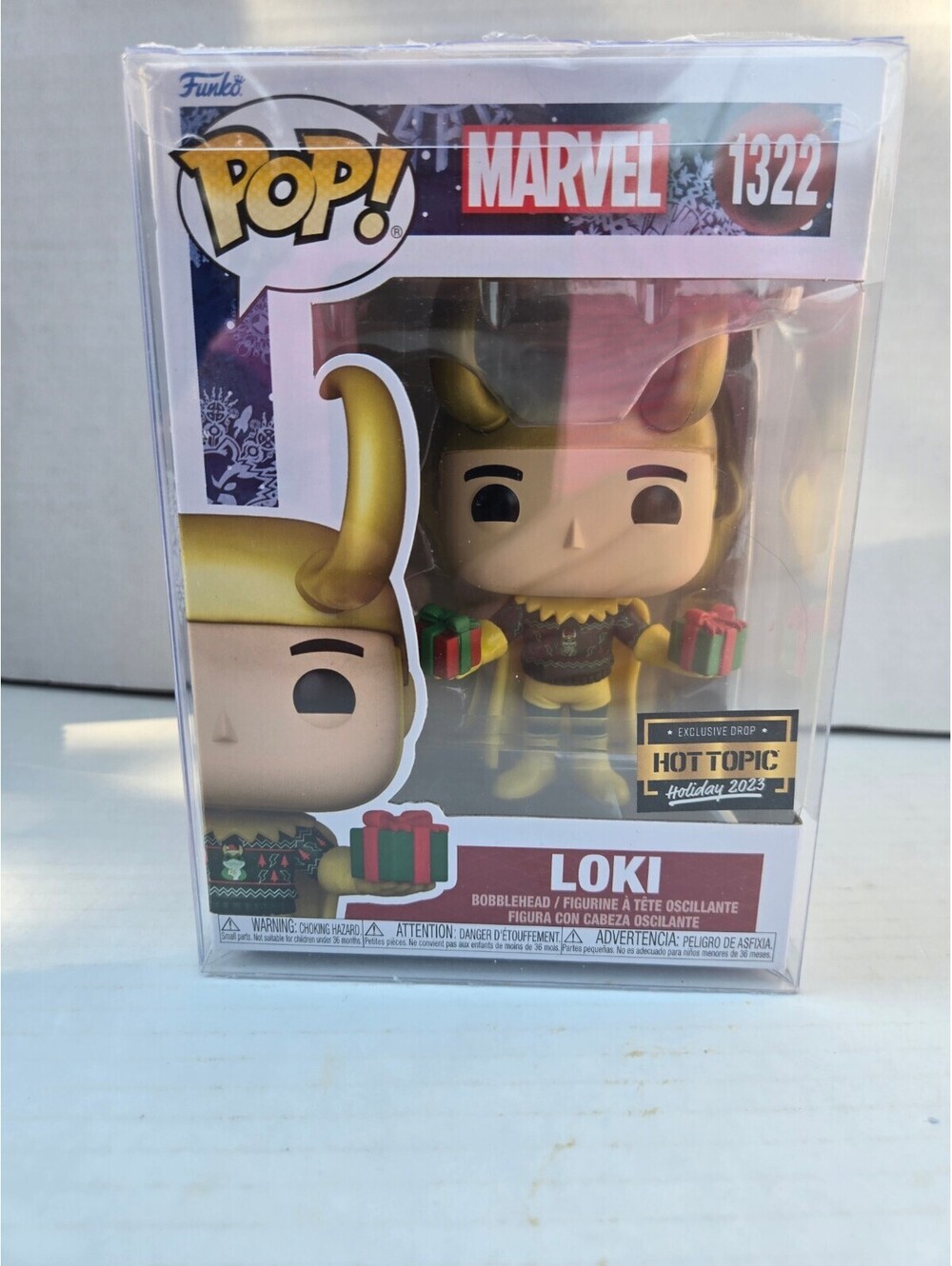 Funko Pop! Marvel Loki #1322 Hot Topic Holiday 2022 Exclusive in plastic